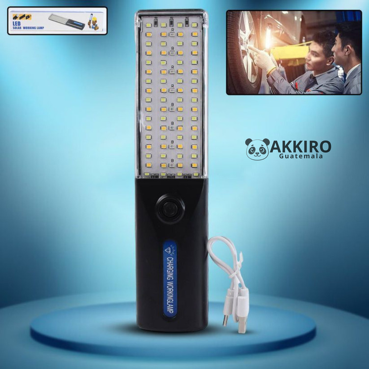 Lampara Led Solar Y Recargable
