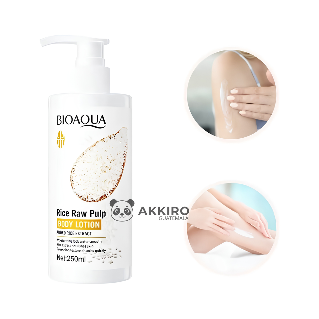 Loción Corporal BIOAQUA Extracto de Arroz Natural