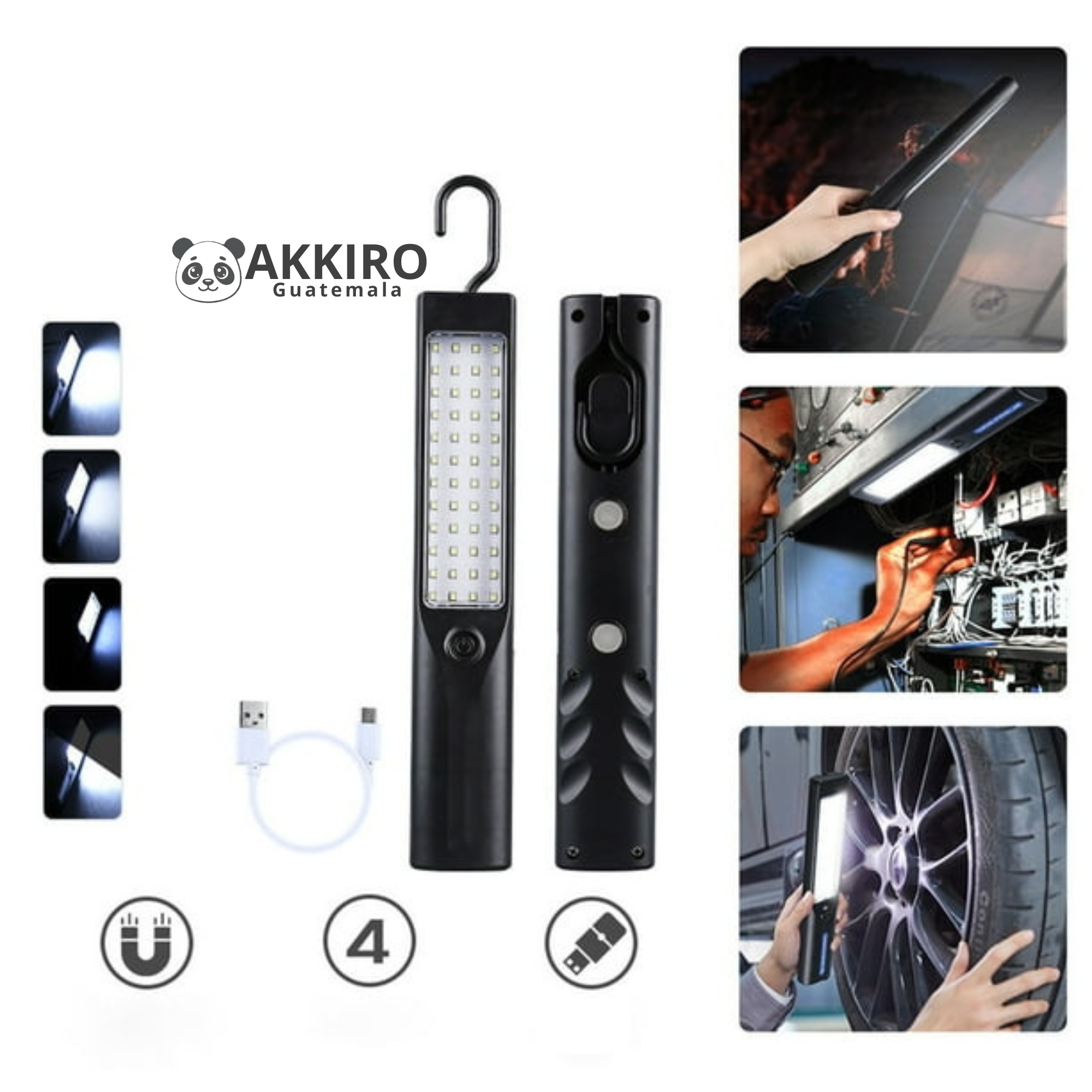 Lampara Led Solar Y Recargable