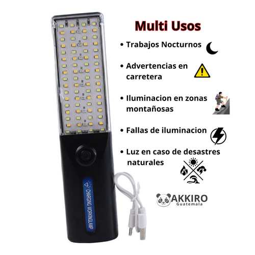 Lampara Led Solar Y Recargable