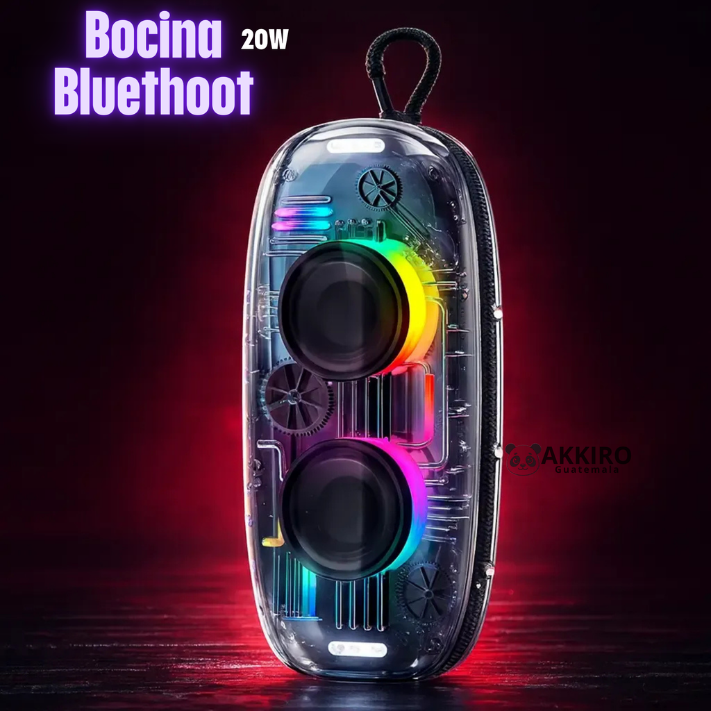 Bocina Bluetooth transparente